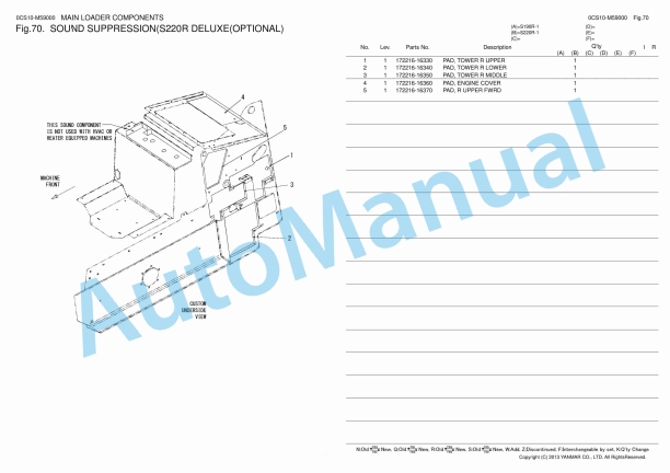 Yanmar S190R-1, S220R-1 Skid Steer Loader Parts Catalog 0CS10-M59000 2 Yanmar S190R-1, S220R-1 Skid Steer Loader Parts Catalog 0CS10-M59000 - Image 2