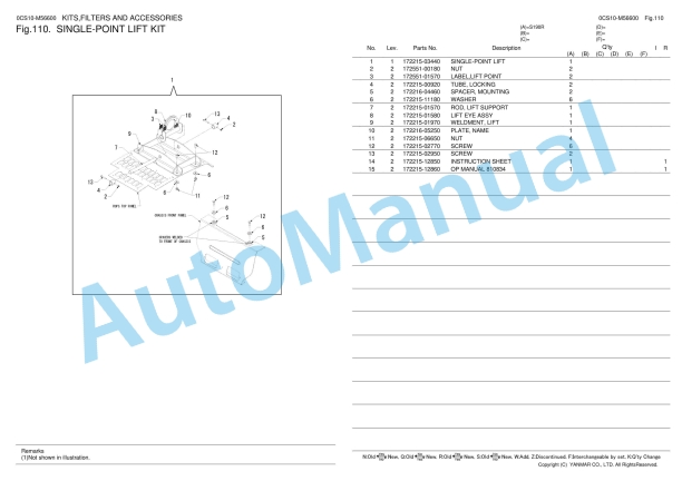 Yanmar S190R Skid Steer Loader Parts Catalog 5 Yanmar S190R Skid Steer Loader Parts Catalog - Image 5
