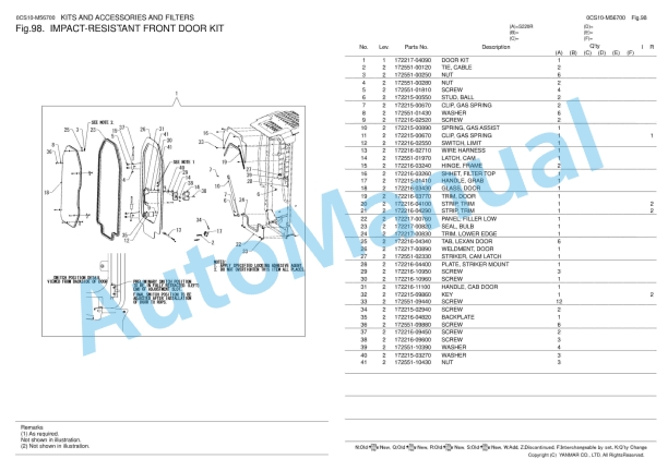 Yanmar S220R Skid Steer Loader Parts Catalog 5 Yanmar S220R Skid Steer Loader Parts Catalog - Image 5