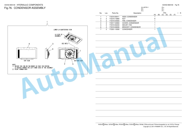 Yanmar S270V-1 Skid Steer Loader Parts Catalog 3 Yanmar S270V-1 Skid Steer Loader Parts Catalog - Image 3