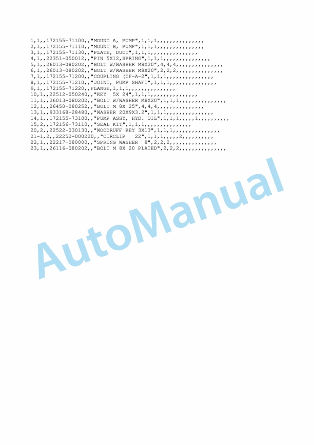 Yanmar Scoppy B03 Super-Mini Backhoe Parts Catalog-2