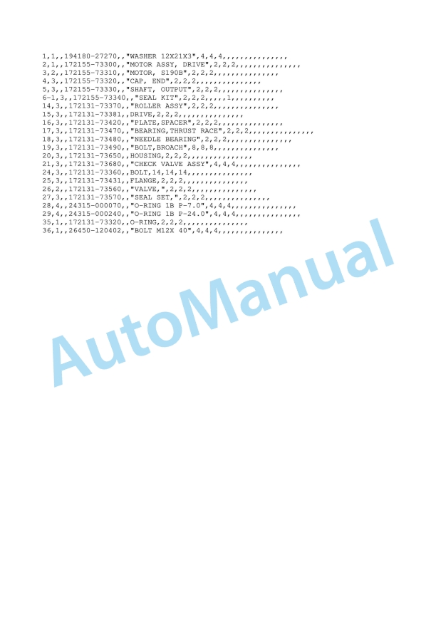 Yanmar Scoppy B03 Super-Mini Backhoe Parts Catalog-3