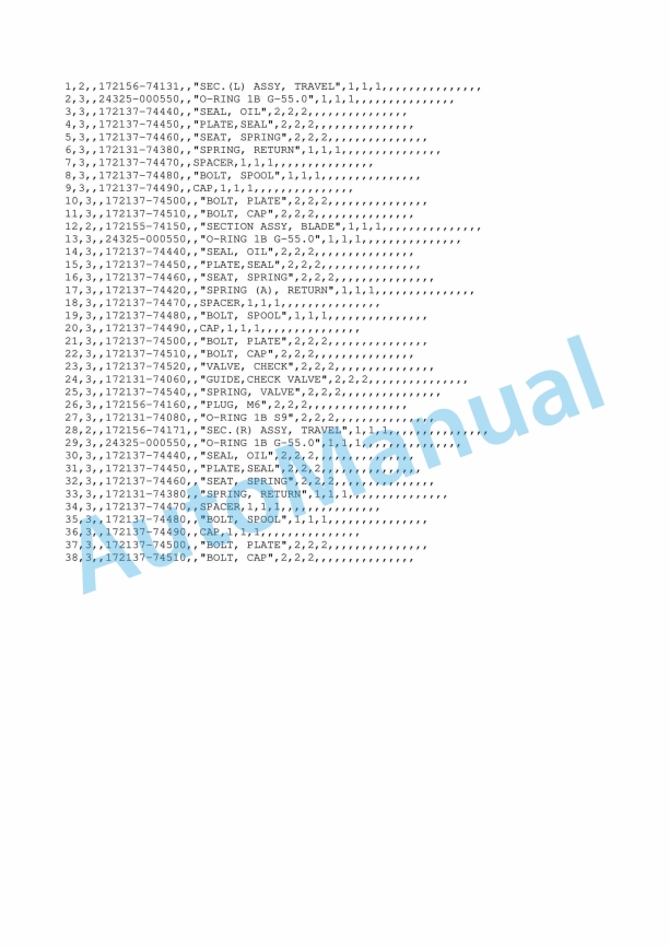 Yanmar Scoppy B03 Super-Mini Backhoe Parts Catalog-4