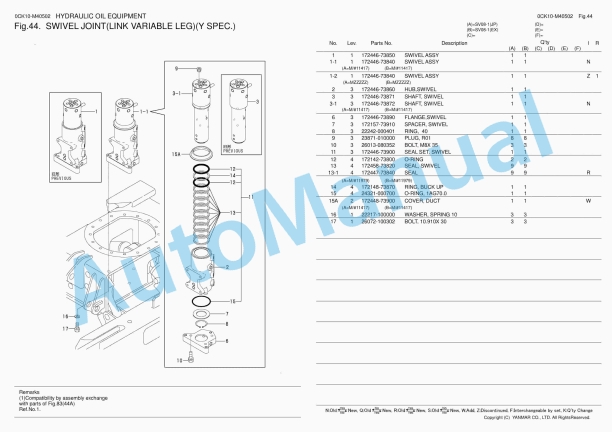 Yanmar SV08-1 Crawler Backhoe Parts Catalog 2 Yanmar SV08-1 Crawler Backhoe Parts Catalog - Image 2