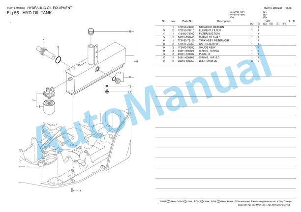 Yanmar SV08-1 Crawler Backhoe Parts Catalog 3 Yanmar SV08-1 Crawler Backhoe Parts Catalog - Image 3