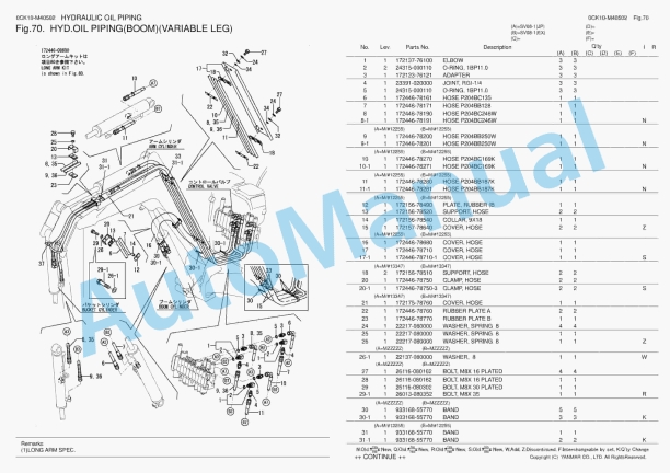 Yanmar SV08-1 Crawler Backhoe Parts Catalog 5 Yanmar SV08-1 Crawler Backhoe Parts Catalog - Image 5