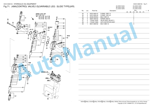 Yanmar SV08-1 Excavator Parts Catalog 3 Yanmar SV08-1 Excavator Parts Catalog - Image 3