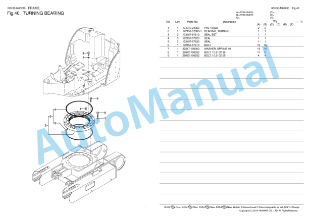 Yanmar SV08-1A Excavator Parts Catalog 2 Yanmar SV08-1A Excavator Parts Catalog - Image 2