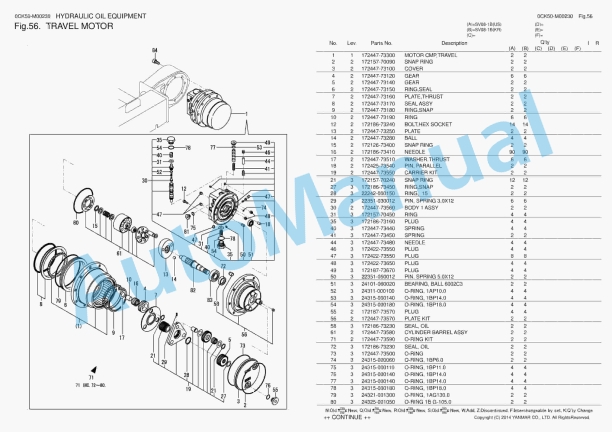 Yanmar SV08-1A Excavator Parts Catalog 3 Yanmar SV08-1A Excavator Parts Catalog - Image 3