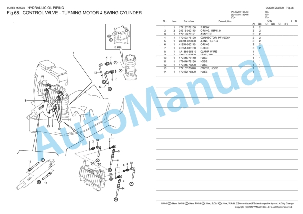 Yanmar SV08-1A Excavator Parts Catalog 5 Yanmar SV08-1A Excavator Parts Catalog - Image 5