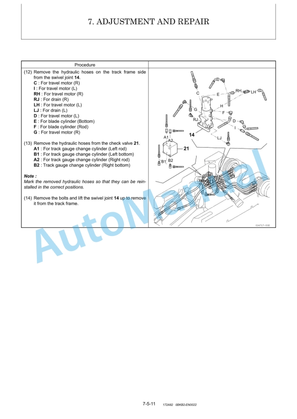 Yanmar SV08-1A, SV08-1A(S), SV08-1C Mini Excavator Service Manual 5 Yanmar SV08-1A, SV08-1A(S), SV08-1C Mini Excavator Service Manual - Image 5