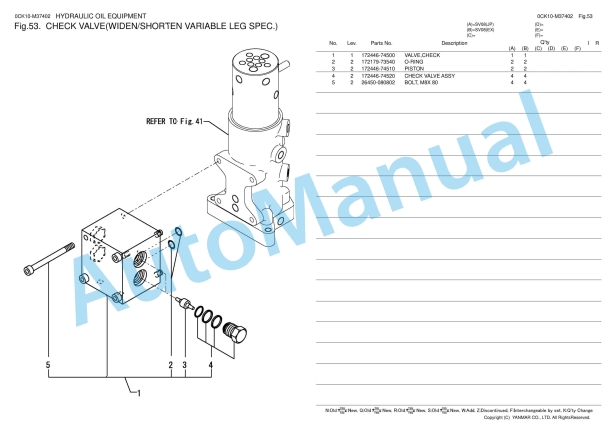 Yanmar SV08 Crawler Backhoe Parts Catalog 0CK10-M37402 3 Yanmar SV08 Crawler Backhoe Parts Catalog 0CK10-M37402 - Image 3