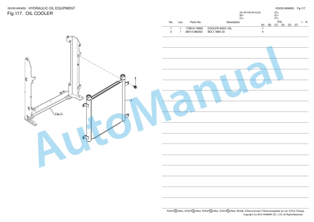 Yanmar SV100-2A Excavator Parts Catalog 3 Yanmar SV100-2A Excavator Parts Catalog - Image 3
