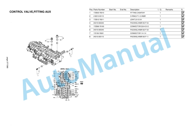 Yanmar SV100-7 Mini Excavator Parts Catalog-4