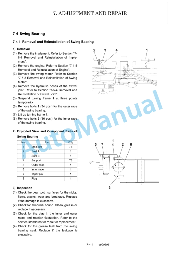 Yanmar SV100 Excavator Service Manual-5