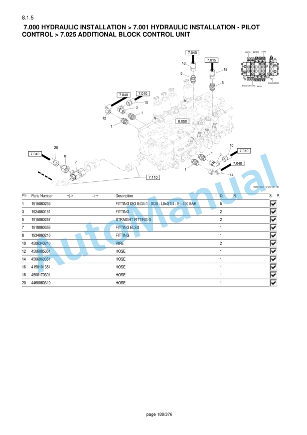 Yanmar SV120 V3 Hydraulic Excavator Parts Catalog-2