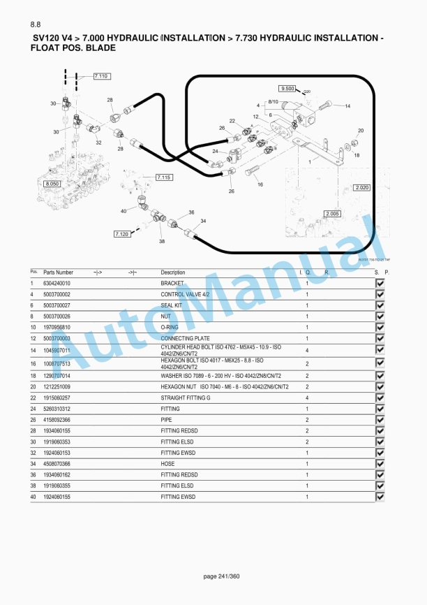 Yanmar SV120 V4 Hydraulic Excavator Parts Catalog-3