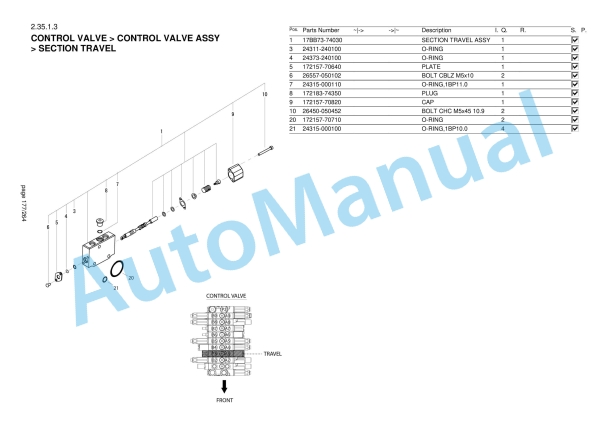 Yanmar SV15VT Mini Excavator Parts Catalog-3
