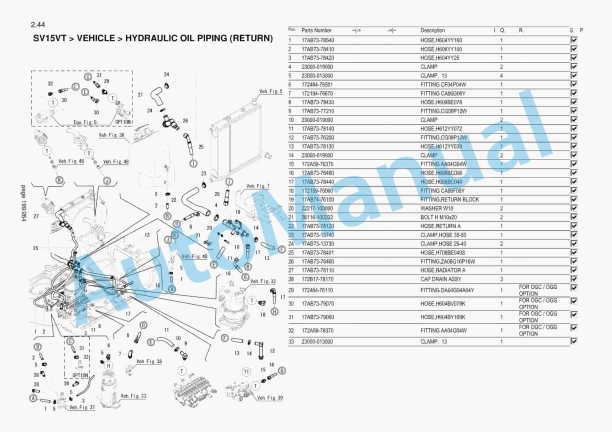 Yanmar SV15VT Mini Excavator Parts Catalog-4