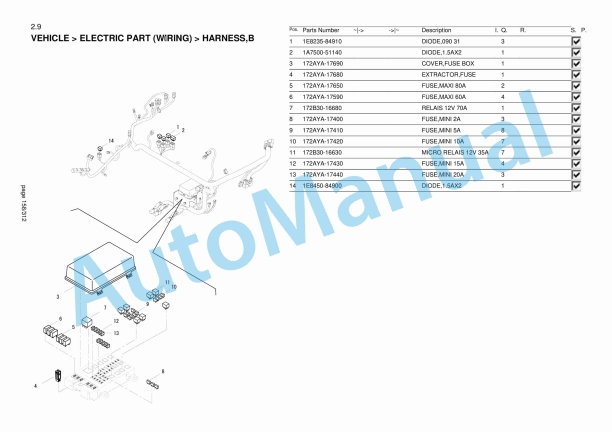 Yanmar SV17VT Mini Excavator Parts Catalog-2