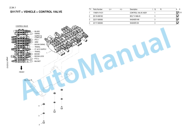 Yanmar SV17VT Mini Excavator Parts Catalog-3