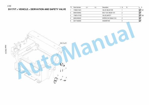Yanmar SV17VT Mini Excavator Parts Catalog-4