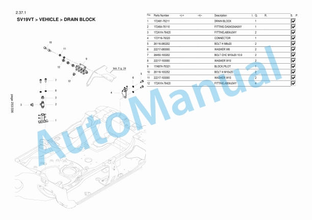Yanmar SV19VT Mini Excavator Parts Catalog-4