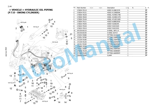 Yanmar SV60-B Mini Excavator Parts Catalog-4