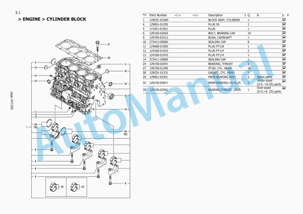 Yanmar SV60-B Mini Excavator Parts Catalog-5