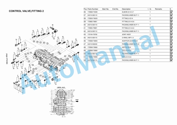 Yanmar SV86-7 Mini Excavator Parts Catalog-4