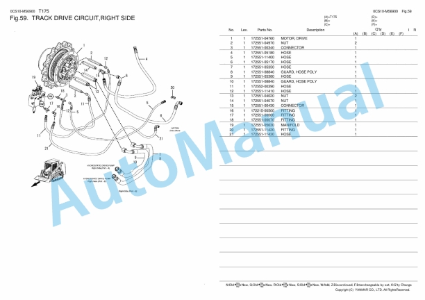 Yanmar T175 Compact Track Loader Parts Catalog 3 Yanmar T175 Compact Track Loader Parts Catalog - Image 3