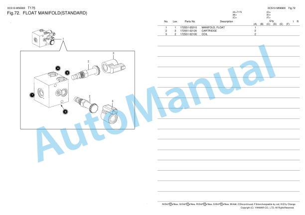 Yanmar T175 Compact Track Loader Parts Catalog 5 Yanmar T175 Compact Track Loader Parts Catalog - Image 5