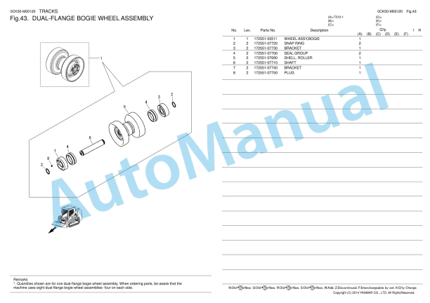 Yanmar T210-1 Compact Track Loader Parts Catalog 0CK50-M00120EN 2 Yanmar T210-1 Compact Track Loader Parts Catalog 0CK50-M00120EN - Image 2