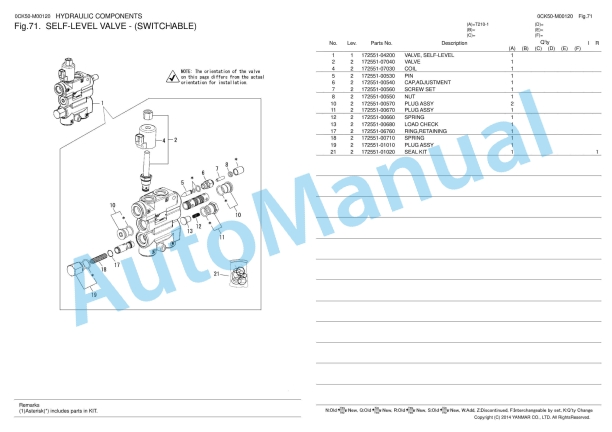 Yanmar T210-1 Compact Track Loader Parts Catalog 0CK50-M00120EN 5 Yanmar T210-1 Compact Track Loader Parts Catalog 0CK50-M00120EN - Image 5
