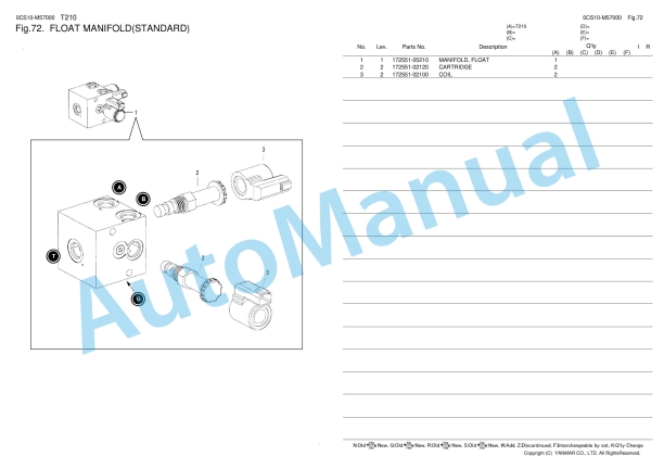 Yanmar T210 Compact Track Loader Parts Catalog 5 Yanmar T210 Compact Track Loader Parts Catalog - Image 5