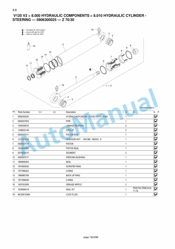 Yanmar V120 Wheel Loader Parts Catalog-3