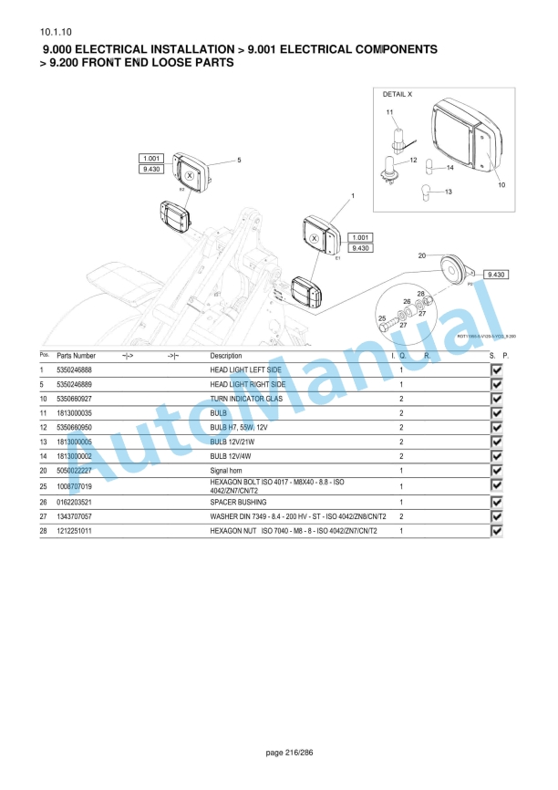 Yanmar V120 Wheel Loader Parts Catalog-4