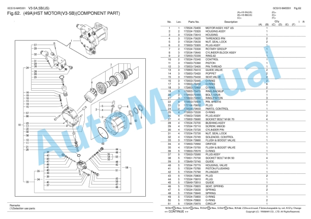 Yanmar V3-5A, V3-5B Wheel Loader Parts Catalog 4 Yanmar V3-5A, V3-5B Wheel Loader Parts Catalog - Image 4