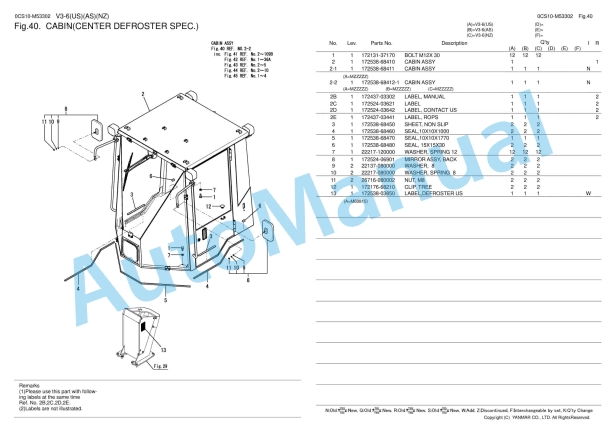 Yanmar V3-6 Wheel Loader Parts Catalog 2 Yanmar V3-6 Wheel Loader Parts Catalog - Image 2