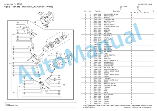 Yanmar V4-5D (US) Wheel Loader Parts Catalog 4 Yanmar V4-5D (US) Wheel Loader Parts Catalog - Image 4