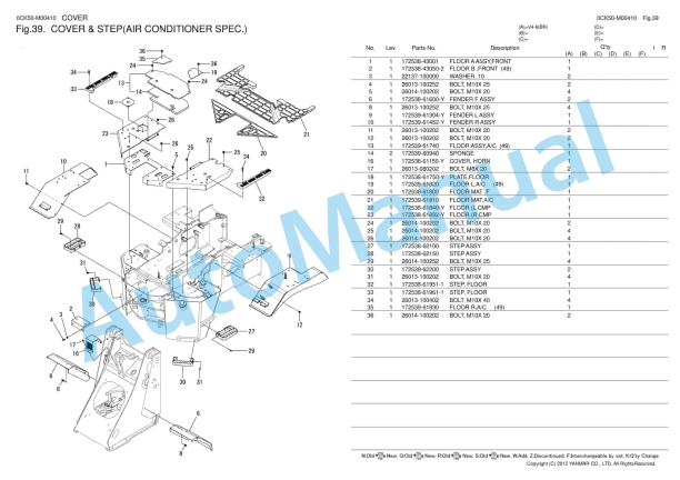 Yanmar V4-6 (BR) Wheel Loader Parts Catalog 2 Yanmar V4-6 (BR) Wheel Loader Parts Catalog - Image 2