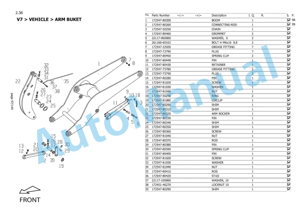 Yanmar V7 Wheel Loader Parts Catalog CP547ENWL00100-3