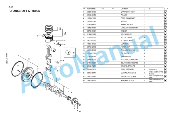Yanmar V7 Wheel Loader Parts Catalog CPC25ENWL00100-5