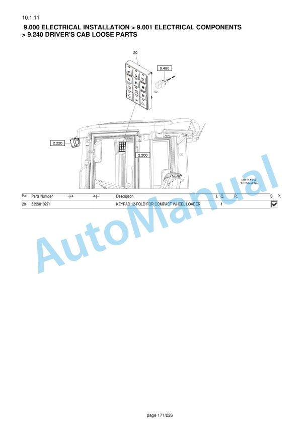 Yanmar V70S Wheel Loader Parts Catalog-4