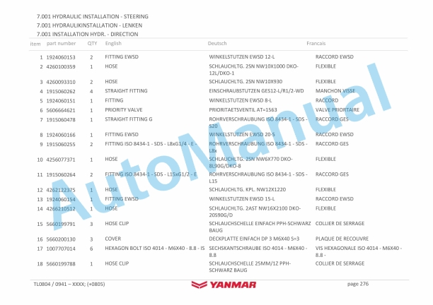 Yanmar V80 Tier4 Wheel Loader Parts Catalog-3