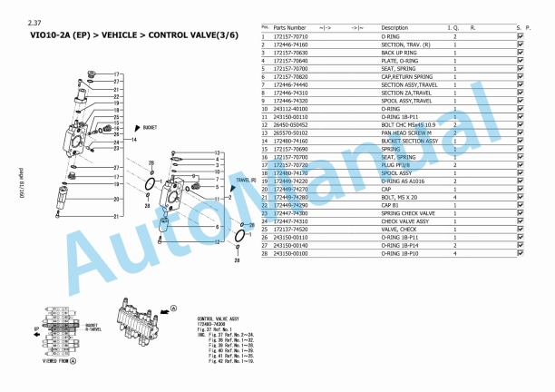 Yanmar ViO10-2A Mini Excavator Parts Catalog-2