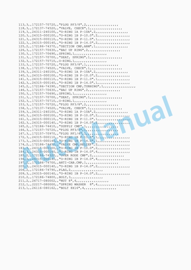Yanmar ViO10 Crawler Backhoe Parts Catalog Y00K3291 3 Yanmar ViO10 Crawler Backhoe Parts Catalog Y00K3291 - Image 3