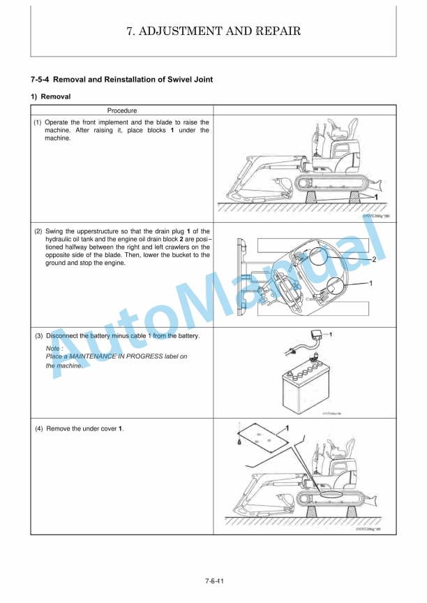 Yanmar ViO12-2A Excavator Service Manual 5 Yanmar ViO12-2A Excavator Service Manual - Image 5