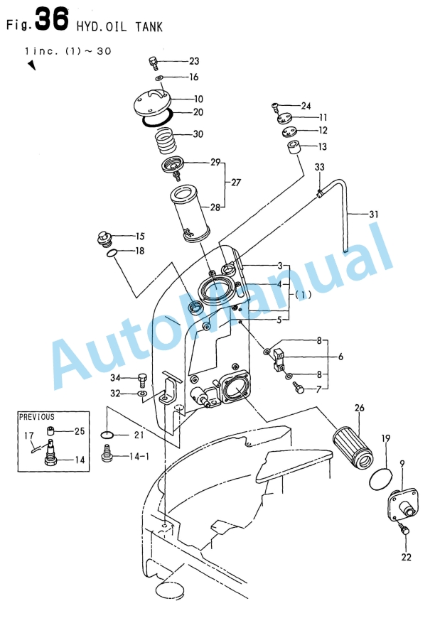 Yanmar ViO15 Crawler Backhoe Parts Catalog Y00S3641-4