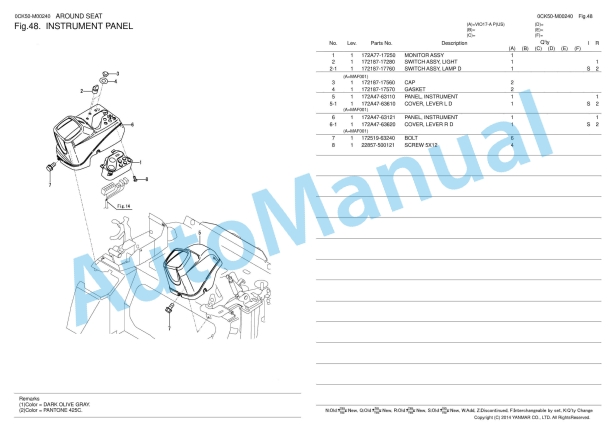 Yanmar ViO17-A Excavator Parts Catalog 2 Yanmar ViO17-A Excavator Parts Catalog - Image 2